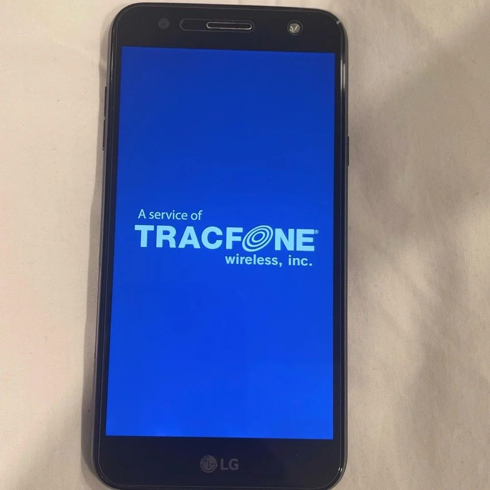 Cell phone, LG android, black, TracFone